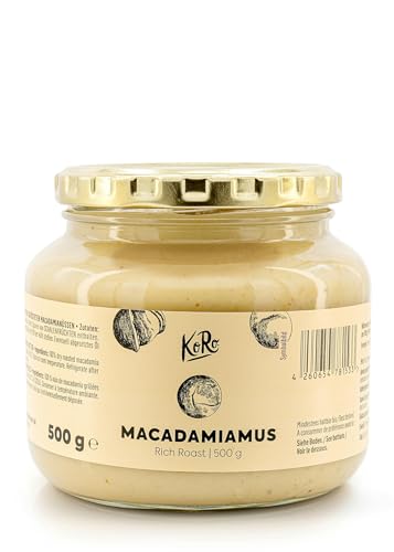 KoRo - Macadamiamus Rich Roast 500 g - 100% Macadamianüsse - Vegan - Als Snack oder Topping für Süßes von KoRo