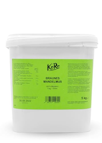 KoRo - Mandelmus, braun, 5 kg - 100% geröstete Mandeln - Vegan - Unvergleichbar cremig von KoRo