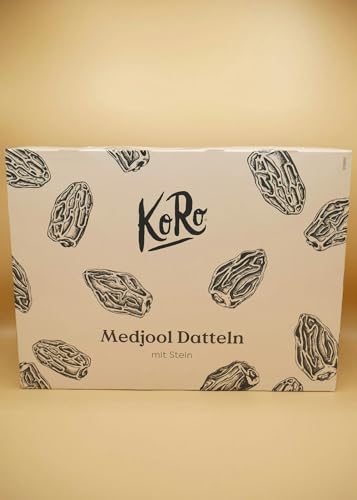 KoRo - Medjool Datteln mit Stein - 5 kg - Unter der Sonne gereift - Karamelliger Geschmack - Weiche Konsistenz - Großpackung zum Vorteilspreis - Ballaststoffreich (7 g/100 g) von KoRo