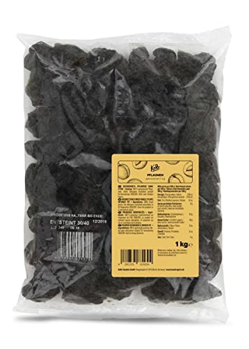 KoRo - Pflaumen Getrocknet 1 kg - Ungeschwefelte Trockenfrüchte ohne Stein und ohne Zucker von KoRo