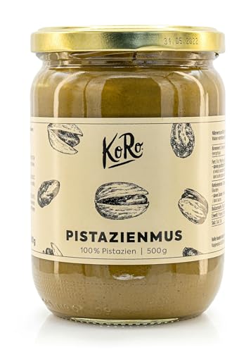 KoRo - Pistazienmus 500 g - 100% geschälte und geröstete Pistazien - Alternative zu herkömmlichen Aufstrichen - Vegan von KoRo