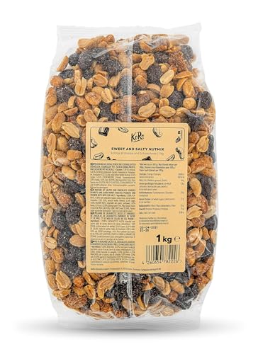 KoRo - Sweet and Salty Nutmix 1 kg - Salzig-süße Nussmischung - Erdnüsse, Cashewkerne und dunkle Schokolade - Ausgefallenes Studentenfutter von KoRo