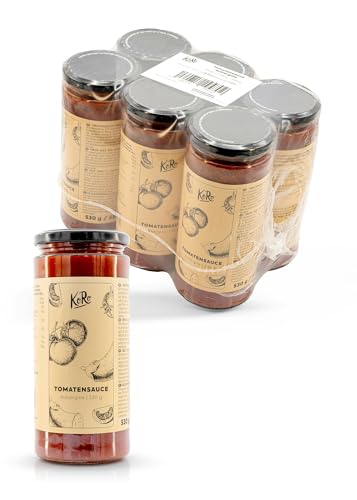 KoRo - Tomatensoße Aubergine 6 x 530 g - Fruchtige Tomatensoße mit feinen Auberginenstückchen - Made in Italy - Lecker zu Pasta und Pizza von KoRo