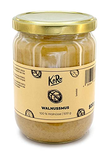 KoRo - Walnussmus 500 g - Hoher Ballaststoffgehalt - Als Brotaufstrich, zum Kochen und Backen von KoRo