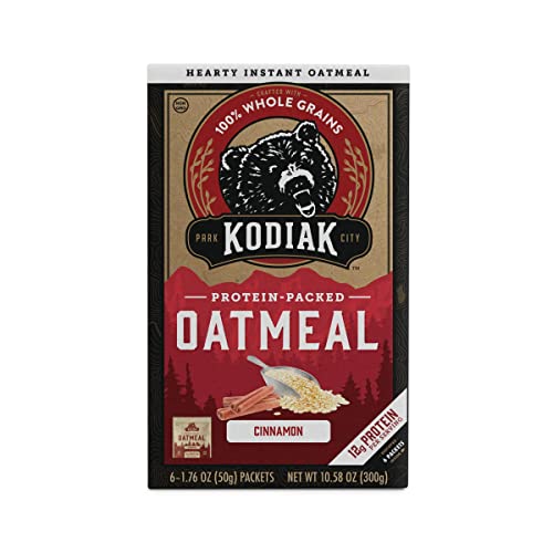 Kodiaks Cakes Protein Packed Oatmeal Unleashed Cinnamon 1-Box 6-Packets von Kodiak Cakes