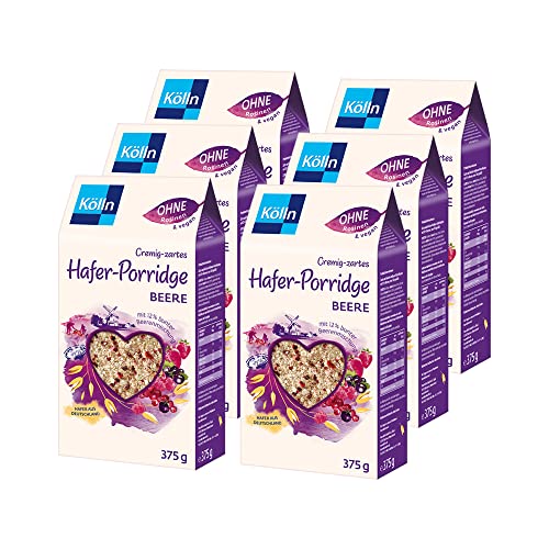 Kölln Beeriges Hafer-Porridge, 6er Pack (6 x 375g) von Kölln