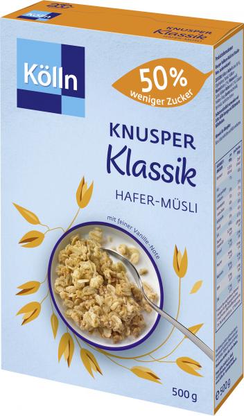 Kölln Knusper Hafer-Müsli 50% weniger Zucker von Kölln