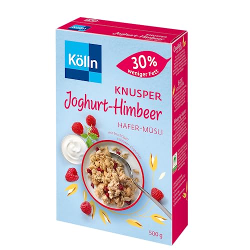 Kölln Müsli Knusper Joghurt Himbeer "30 % weniger Fett", 7er Pack (7 x 500 g) von Kölln