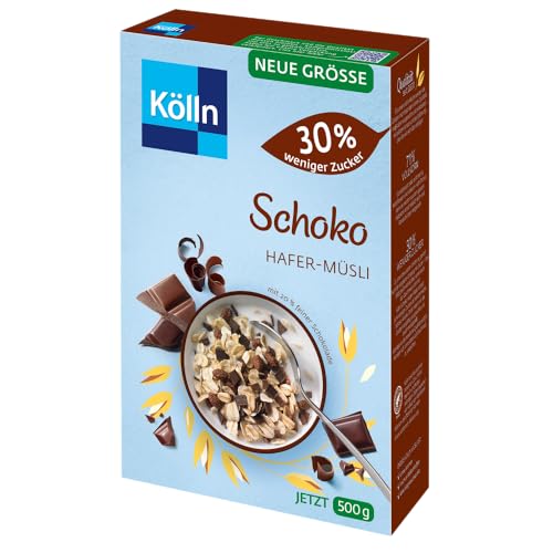 Kölln Müsli Schoko 30% weniger Zucker, 7er Pack (7 x 500g) von Kölln