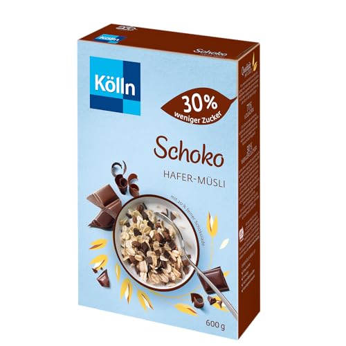 Kölln Müsli Schoko "30 % weniger Zucker", 6er Pack (6x 600 g) von Kölln