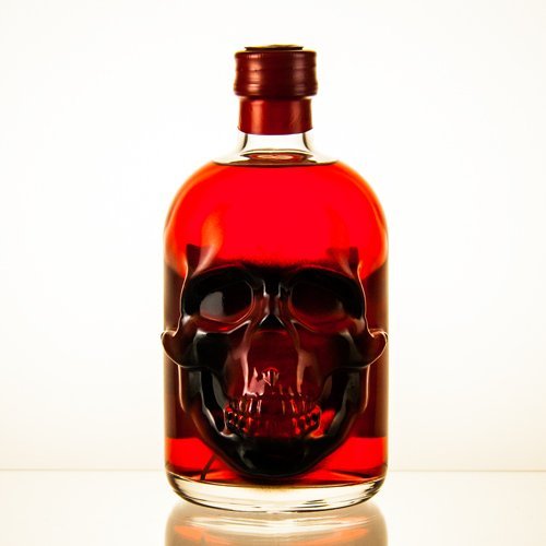 1 Flasche Roter Red Chili Absinth (0,5l) | Absynth Drink 55 Vol Alkohol und 35mg Thujon | Alkoholische Schnaps Geschenk-Idee für Männer Spirituose von König Design