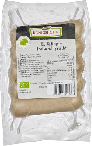 Geflügel-Bratwurst, gebrüht 12 x 225 gr von Königshofer