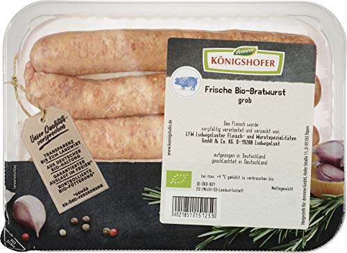 Königshofer Bio Frische Bratwurst, 4 Stück (2 x 250 gr) von Königshofer