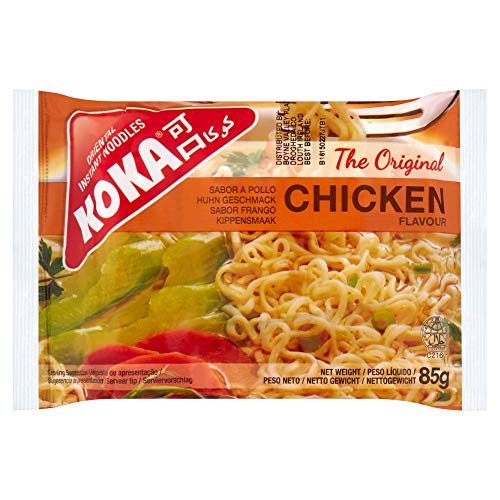 Koka Chicken Flavour Instant Noodles Packet 850 g, Pack of 10 von Koka