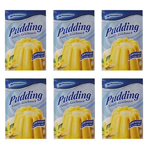 6er Pack Komet Pudding Vanille-Geschmack (6 x 40 g) zum Kochen von Komet Gerolf Pöhle & Co. GmbH