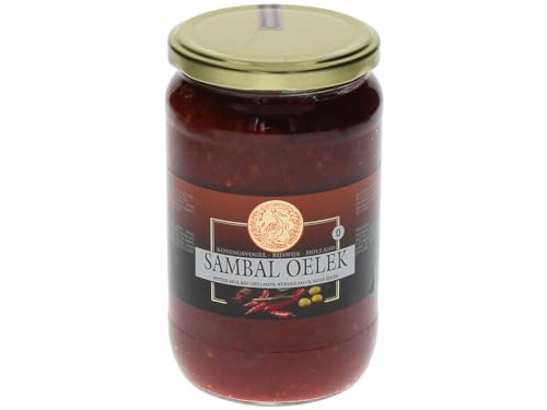 Koningsvogel Sambal Oelek 720g Uleg Oleg Chili Chilli Paste Scharf von Koningsvogel