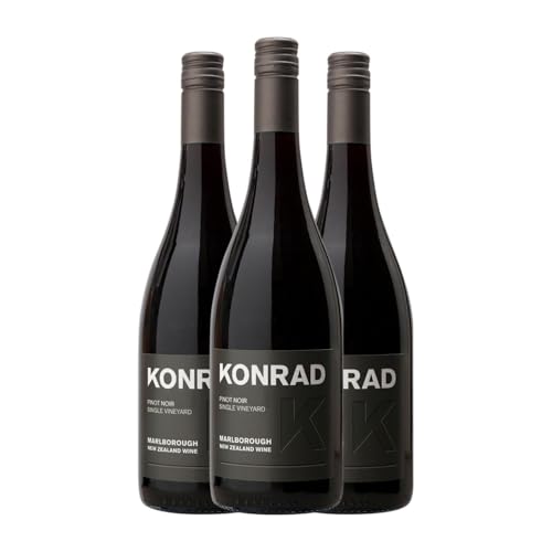 Konrad Spätburgunder Marlborough 75 cl Rotwein (Karton mit 3 Flaschen von 75 cl) von Konrad Wines