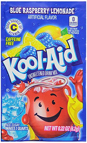 Kool-Aid Twists Ice Blue Raspberry Lemonade Unsweetened Soft Drink Mix, 0.22-Ounce Packets (Pack of 96) by Kool-Aid von Kool-Aid