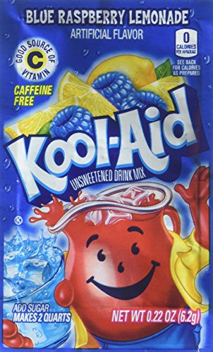 Kool-Aid Twists Soft Drink Mix - Ice Blue Raspberry Lemonade Unsweetened, Caffeine Free, 0.22 oz/envelope (Pack of 15) von Kool-Aid