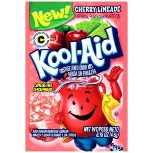 Kool-aid Cherry Limeade Ungesüßte Getränkemischung, 4,5 g (48 Stück) von Kool-Aid