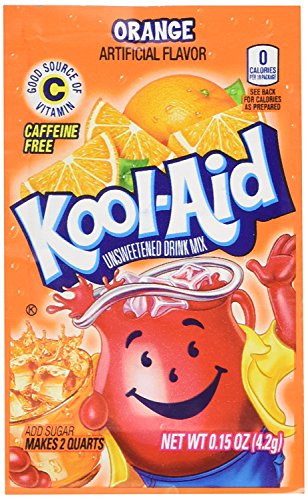 Kool-aid Orange Unsweetened Soft Drink Mix 0.15-ounce Envelopes (Pack of 48) by Kool-Aid von Kool-Aid