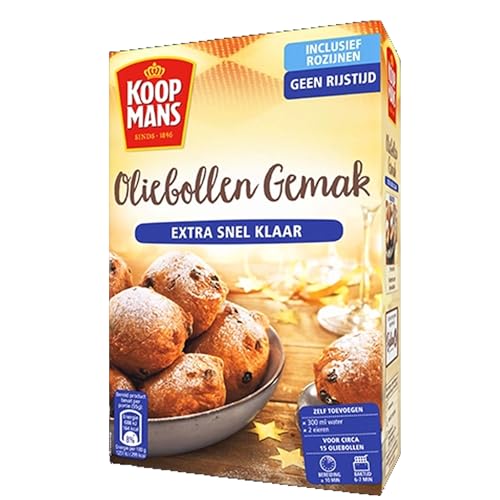 Koopmans Oliebollen Gemak Mix Compleet 465g I Sylvester Holland Faschingskrapfen Krapfen Kreppel I Backmischung komplett von Koopmans