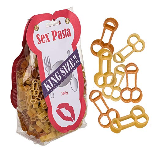 Sex Pasta - King Size - Nudeln in Penisform/Penisnudeln - HartweizengrieÃƒÂŸ mit Paprika - 250 g von Kopfsalat