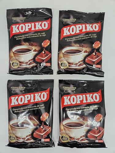 Kopiko Kaffeekonbons | Süßigkeiten | Coffee Candy, Classic, 4 x 71 g von Kopiko