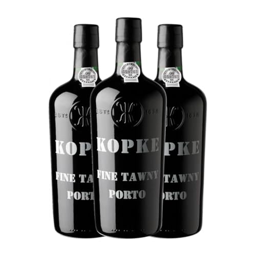 Kopke Tawny Porto 75 cl Verstärkter Wein (Karton mit 3 Flaschen von 75 cl) von Kopke