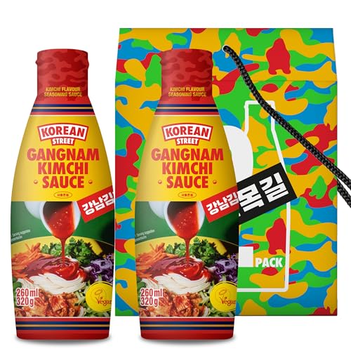 [Korean street] Gangnam Kimchi Sauce Special Duo (320g *2) - Hot & Sweet Chilli Crunchy Sauce basierend auf Authentic Korean Kimchi Flavor für Easy Home Cooking von Korean Street