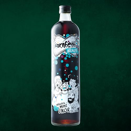 KRAUTI Kräuterlikör 700ml | 27 natürliche Kräuter + Kornfetti Schnaps Kräuterschnaps 25% vol. von Kornfetti