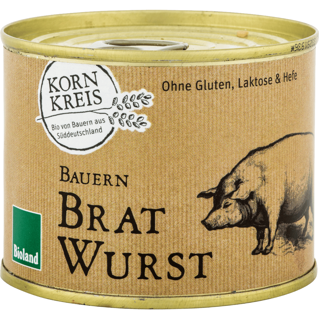 Bio Bauernbratwurst, 190g von Kornkreis