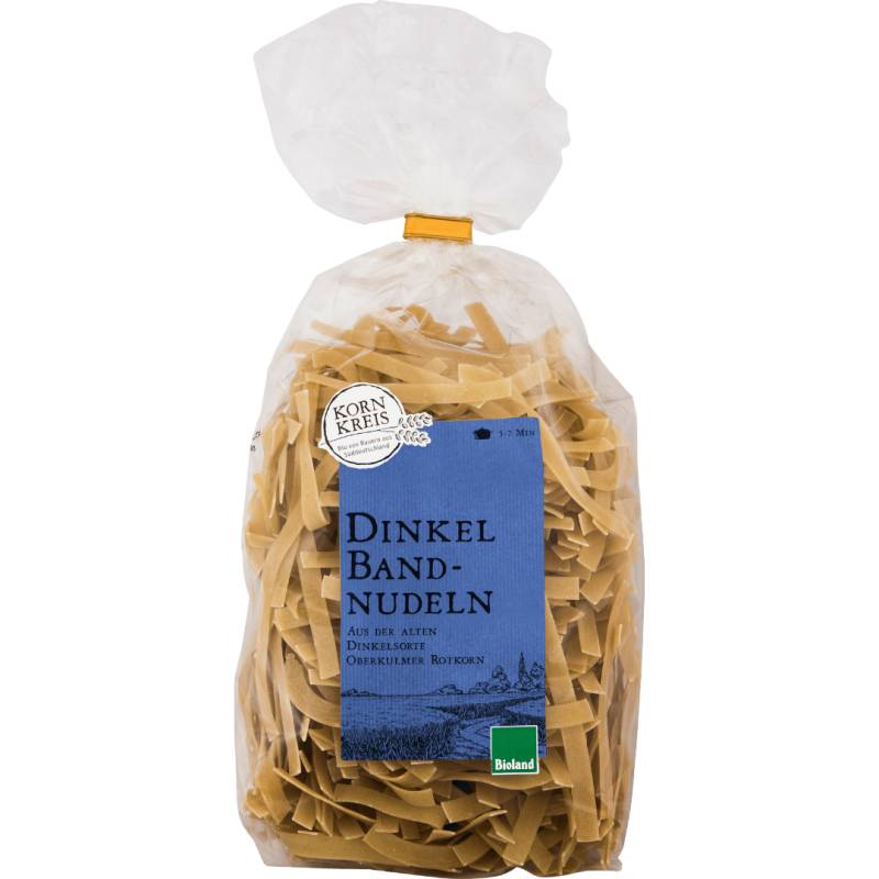 Bio Dinkel Bandnudeln, 500g von Kornkreis