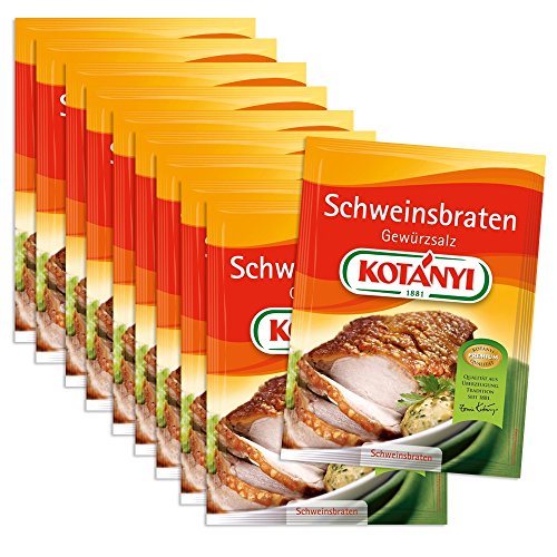 10er SET Kotanyi Schweinsbraten Gewürz Brief 47 g von Kotanyi