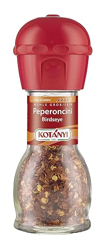 KOTÁNYI Chili Birdseye Peperoncini Mühle, scharf zum frischen Mahlen von Kotanyi