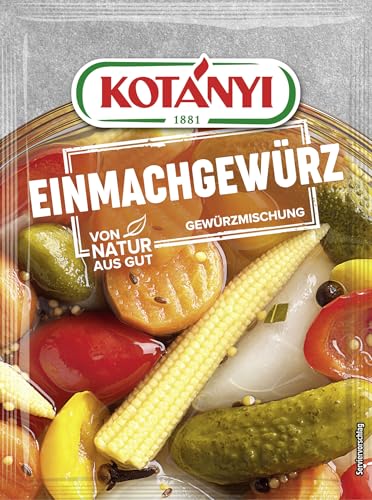 KOTÁNYI Einmachgewürz - Einlegen leicht gemacht, längere Haltbarkeit, schützt vor Schimmel, Brief 43g von Kotanyi