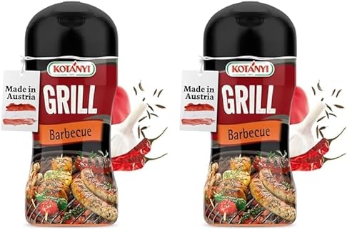 KOTÁNYI Grill Barbecue Grillgewürz 80g - BBQ-Rub für jede Fleischsorte - Marinade für Fleisch - Gewürzmischung zum Grillen - [Jetzt für die nächste Grillparty bestellen!] (Packung mit 2) von Kotanyi