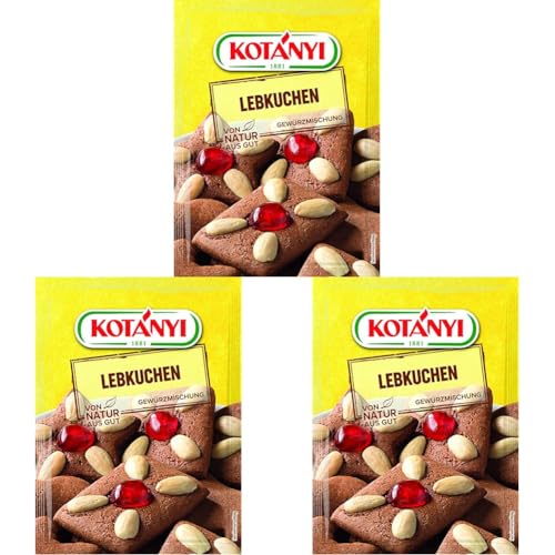 KOTÁNYI Honiglebkuchen Gewürzmischung (Packung mit 3) von Kotanyi