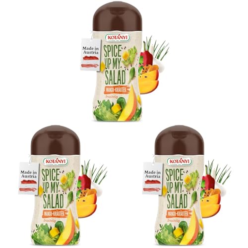 KOTÁNYI Mango-Kräuter Salatgewürz 50g - Fruchtiges Kotanyi-Gewürz für jeden Salat - Gewürzmischung zum Grillen - [Jetzt für die nächste Grillparty bestellen!] (Packung mit 3) von Kotanyi