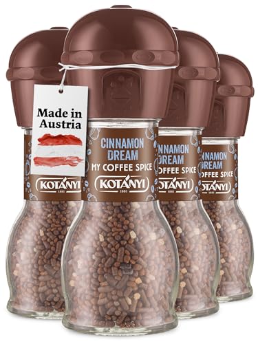 Kotanyi Cinnamon Dream Kaffee Topping | Feiner Zimtgeschmack, 4er Pack (4 x 70g) von Kotanyi