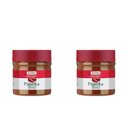 Kotányi Gourmet Paprika geräuchert, herzhaft-rauchig, leicht süßlich, 400 ml (Packung mit 2) von Kotanyi