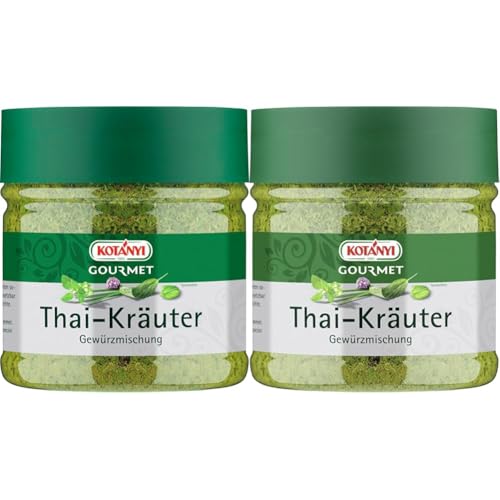 Kotanyi Gourmet Thai-Kräuter Gewürzmischung, typischer Geschmack nach Ingwer, Koriander und Zitronengras, 151 g (Packung mit 2) von Kotanyi