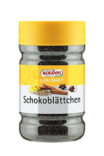 Kotanyi Schokoladen-Blättchen Kakao, Schoko-Plättchen direkt aufs Brot, Schoko-Dekor für Torten, Kuchen, Muffins, Cup-Cakes & Desserts, Großverbraucher Dose, 660 g von Kotanyi