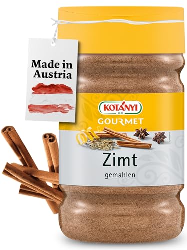 KOTÁNYI Zimt - Zimt gemahlen zum Backen & Kochen - Für Suppen, Eintöpfe, Glühwein & mehr - Cinnamon inkl. Großpackung, ca. 600g - [Jetzt KOTÁNYI Gewürze kaufen!] von Kotanyi