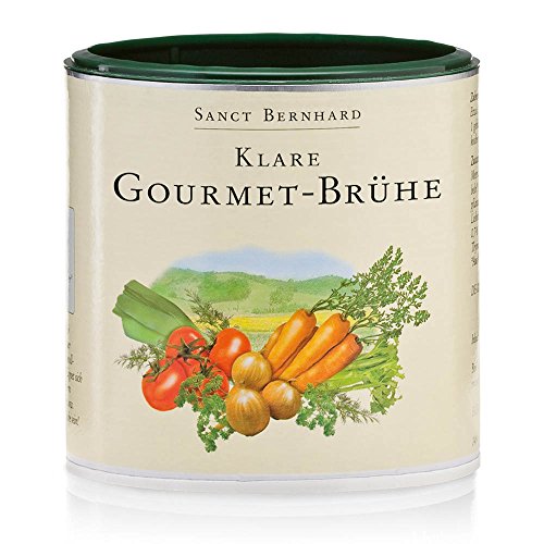 Sanct Bernhard Klare Gourmet-Brühe rein pflanzlich und ohne Geschmacksverstärker, Inhalt 340 g von Kräuterhaus Sanct Bernhard