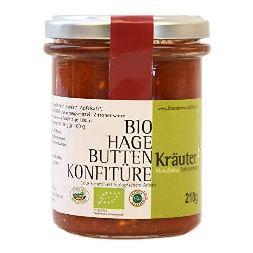 Bio Hagebutten Konfitüre 210g von Kräutermanufaktur Sallmannsberg