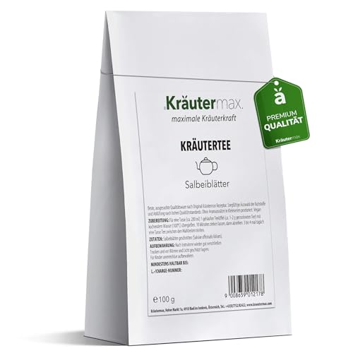 Kräutermax Salbei Blätter Tee 3 x 100 g von Kräutermax.