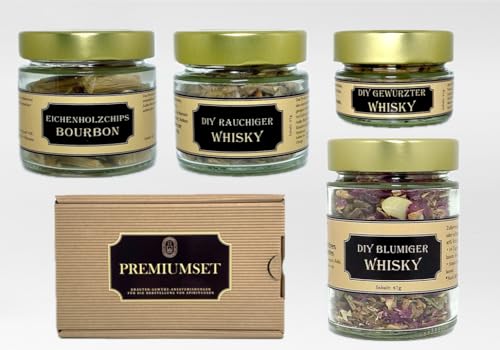 Diy Whisky Set zum Selber machen. Fertige Kräuter-Gewürz-Ansatzmischungen. DIY rauchiger Whisky+DIY Blumen Whisky+ DIY gewürzter Whisky+ von KräuterschnapsGenuss