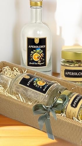 Geschenk Set zum Selber machen |Kräuterlikör Ansatzmischung (Aperolchen) von KräuterschnapsGenuss