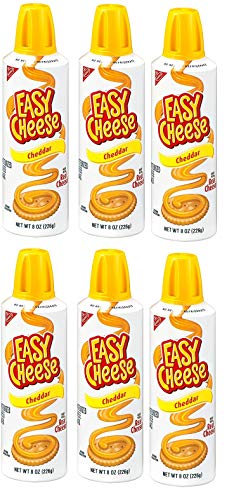 Kraft Easy Cheese, Cheddar, 8 oz (Pack 6) by Kraft von Kraft